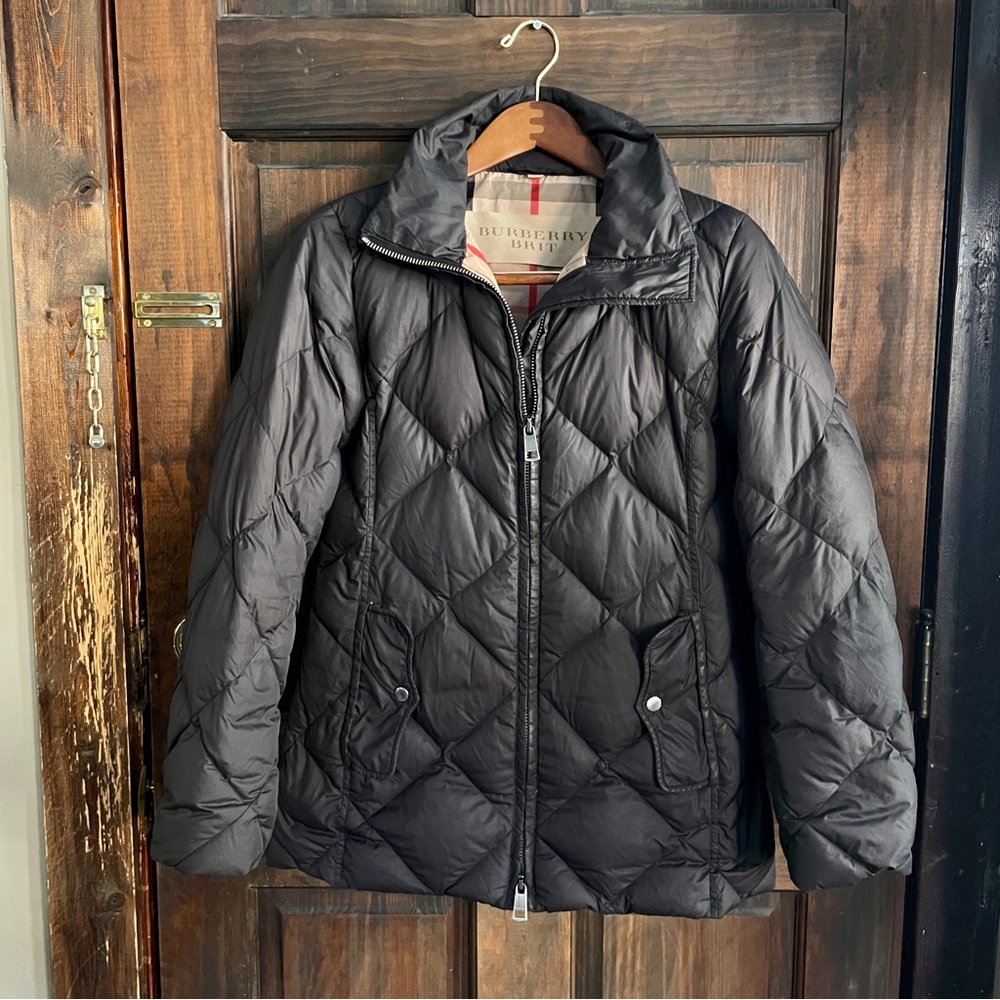 BURBERRY BRIT Authentic Diamond Quilted Puffer Jacket XS